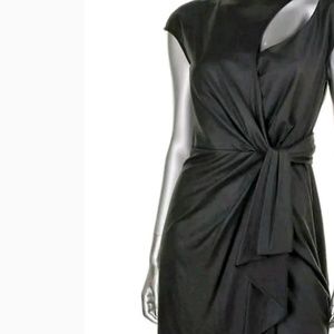 NAVY Catherine Catherine Malandrino Vegan Leather Dress